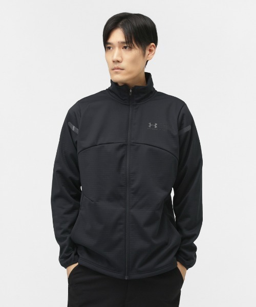 UNDER ARMOUR(アンダーアーマー)の「アンダーアーマー UAウインターニット 3レイヤー ジャケット(ジャージ・メンズ・ホワイト/ブラック・M/L/LL)」の2枚目の写真