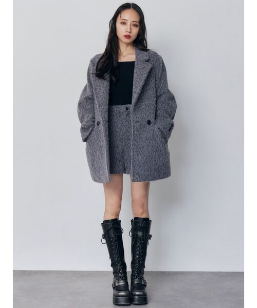 MURUA(ムルーア)の「【セットアップ対応】シャギーショートパンツ(その他パンツ・レディース・ブルー/グレー・2/1)」の12枚目の写真