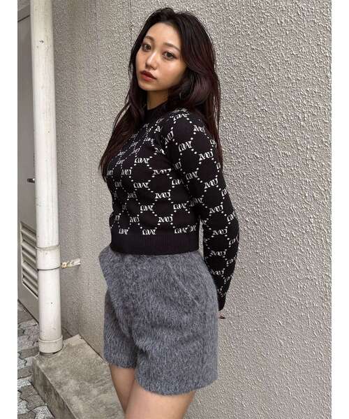 MURUA(ムルーア)の「【セットアップ対応】シャギーショートパンツ(その他パンツ・レディース・ブルー/グレー・2/1)」の14枚目の写真