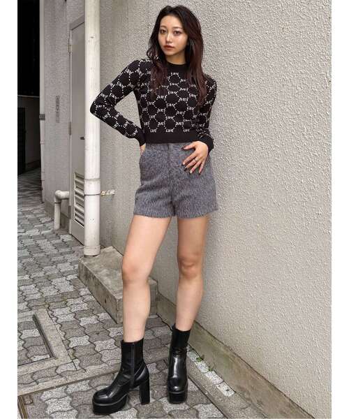 MURUA(ムルーア)の「【セットアップ対応】シャギーショートパンツ(その他パンツ・レディース・ブルー/グレー・2/1)」の15枚目の写真