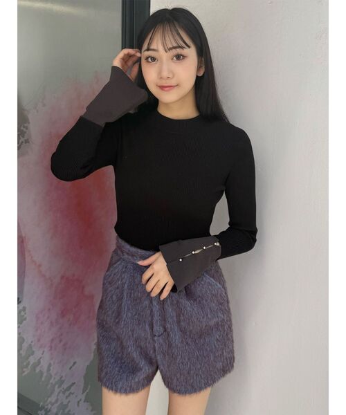 MURUA(ムルーア)の「【セットアップ対応】シャギーショートパンツ(その他パンツ・レディース・ブルー/グレー・2/1)」の18枚目の写真