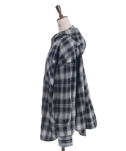axes femme（アクシーズファム）の「フード付きチェック柄シャツ（シャツ/ブラウス・レディース・レッド/ブラウン/ブラック・FREE）」の20枚目の写真