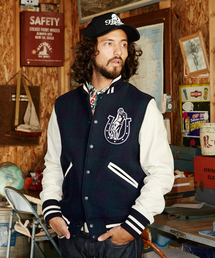 HYSTERIC GLAMOUR | HORSE SHOEワッペン付 レザースリーブスタジャン(スタジャン)