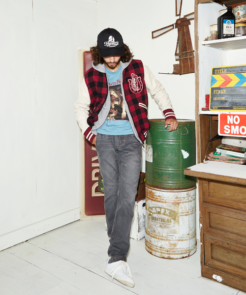 ヒステリックグラマー レザースリーブ スタジャン ワッペン ラムレザー S HYSTERIC GLAMOUR（ヒステリックグラマー）の「HORSE SHOE