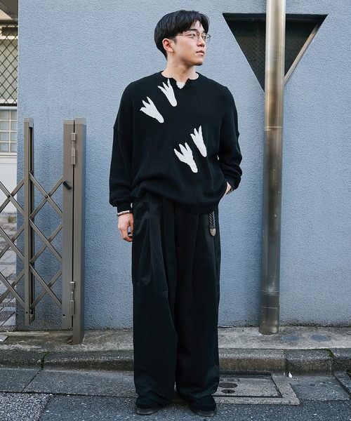 SHINYAKOZUKA(シンヤコヅカ)の「【SHINYAKOZUKA/シンヤコズカ】別注DAMAGED THEIR TRACKS(Tシャツ/カットソー・メンズ・ホワイト/ブラック・S/M)」の22枚目の写真