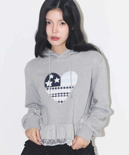 セール】Tiny Lace Hoodie Melange（パーカー）｜ILLIGO（イリゴ）の