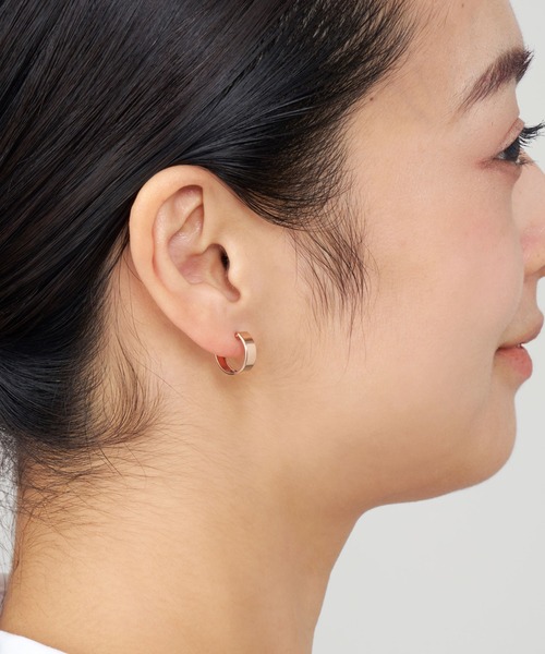 VENDOME AOYAMA(ヴァンドーム青山)の「K18 フープ ピアス(中)(ピアス(両耳用)・レディース・ピンクゴールド/イエローゴールド・ONE SIZE)」の4枚目の写真