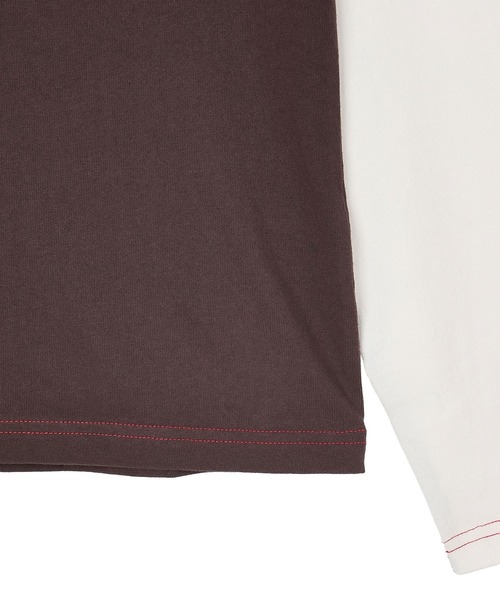 DEUS EX MACHINA(デウスエクスマキナ)の「(DEUS EX MACHINA)ROCCA RAGLAN TEE(Tシャツ/カットソー・レディース・ホワイト/ブラウン・S)」の6枚目の写真