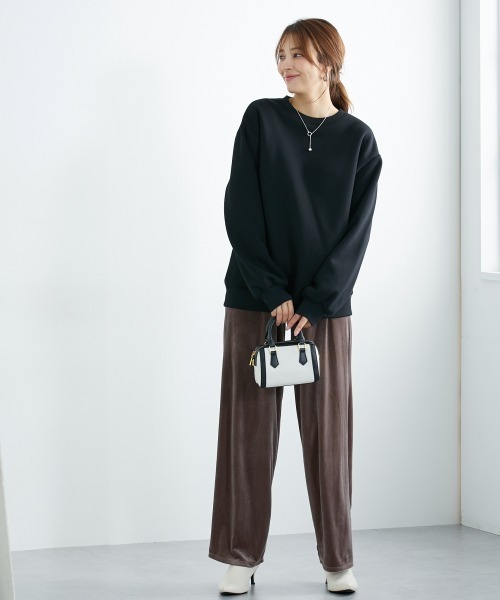 【新品未使用】サイズ0 レディース ラッセルノ 裏起毛トレーナー 1455 セール】高身長 綿100％柔らか裏起毛トレーナー（抗菌防臭・毛玉防止