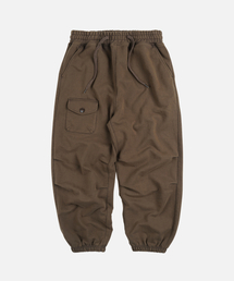 ARMY TWO TUCK SWEAT PANTS _ BROWN