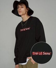 TRIP LE SENS（トリップ ル センス）の「EMBROIDERY STITCHES MTM BLACK（スウェット）」