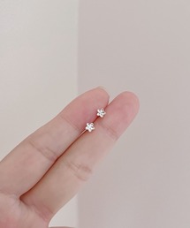 YU-KA:ミニフラワーデザインピアス mini flower design pierce