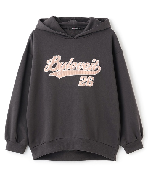 by LOVEiT（バイラビット）の「アップリケフーディ（パーカー・キッズ・チャコール/ホワイト系その他/ネイビー・150cm/120cm/130cm/140cm/160cm）」の10枚目の写真