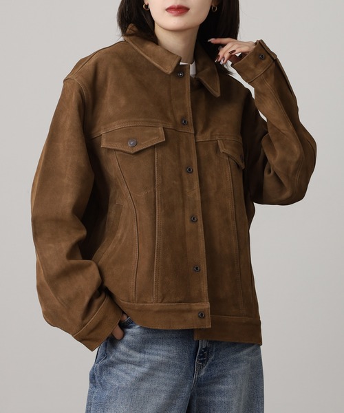 MANYMENMANYMINDS カウスウェードトラッカージャケット（ライダース