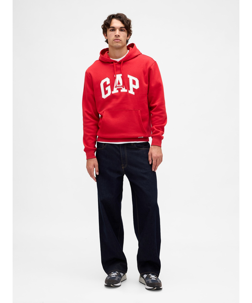 GAP（ギャップ）の「リラックスフィット GAPロゴパーカー（パーカー・メンズ・ブラック/オフホワイト/ネイビー/レッド/ブラウン・XL/XS/M/L/S）」の11枚目の写真