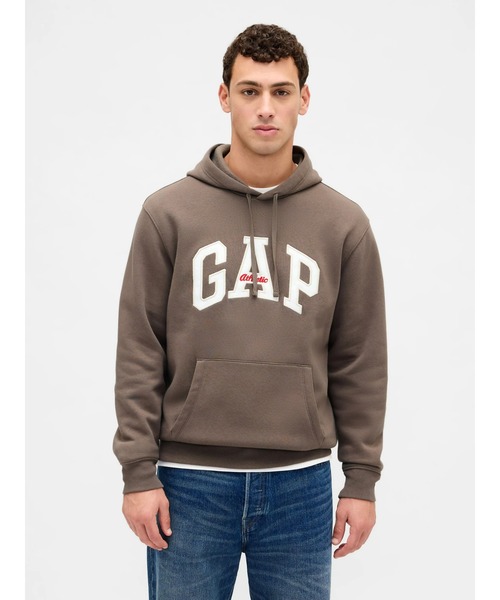 GAP（ギャップ）の「リラックスフィット GAPロゴパーカー（パーカー・メンズ・ブラック/オフホワイト/ネイビー/レッド/ブラウン・XL/XS/M/L/S）」の4枚目の写真
