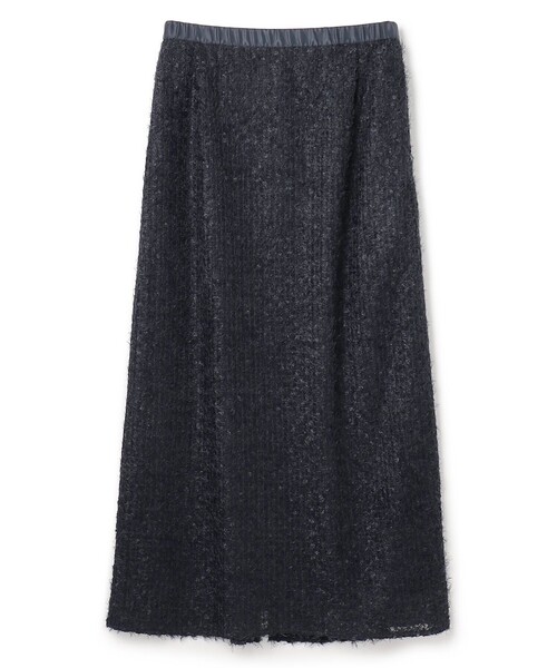 UNFILO（アンフィーロ）の「エアリーヤーン Iラインスカート（スカート・レディース・ネイビー系/アイボリー系・SMALL/LARGE/MEDIUM/X-SMALL）」の4枚目の写真