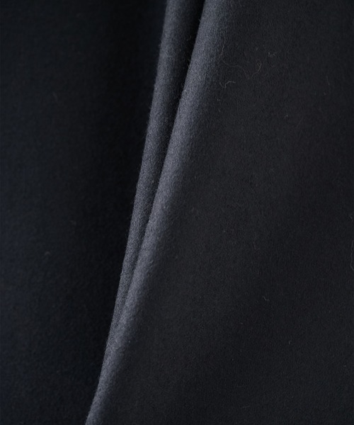 STUDIOUS（ステュディオス）の「【STUDIOUS】Super140 Wool Melton Over Chester Coat/S140ウールメルトンオーバーチェスター（チェスターコート・メンズ・ダークグリーン/ブラック/グレイッシュベージュ・1/2）」の5枚目の写真