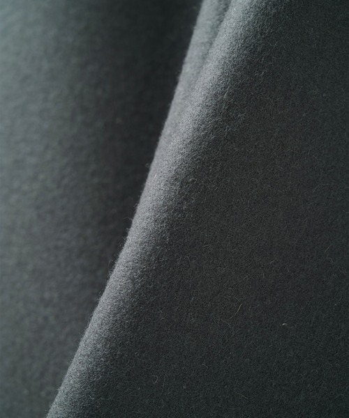 STUDIOUS（ステュディオス）の「【STUDIOUS】Super140 Wool Melton Over Chester Coat/S140ウールメルトンオーバーチェスター（チェスターコート・メンズ・ダークグリーン/ブラック/グレイッシュベージュ・1/2）」の13枚目の写真
