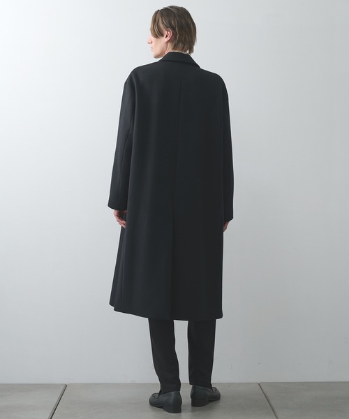 STUDIOUS】Super140 Wool Melton Over Chester Coat/S140ウール