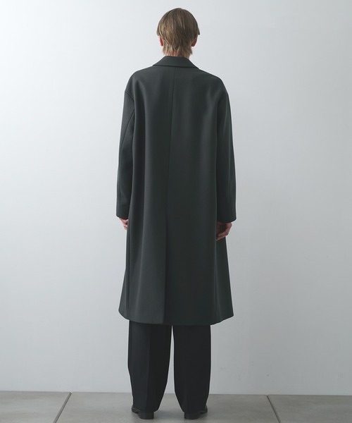 STUDIOUS】Super140 Wool Melton Over Chester Coat/S140ウール
