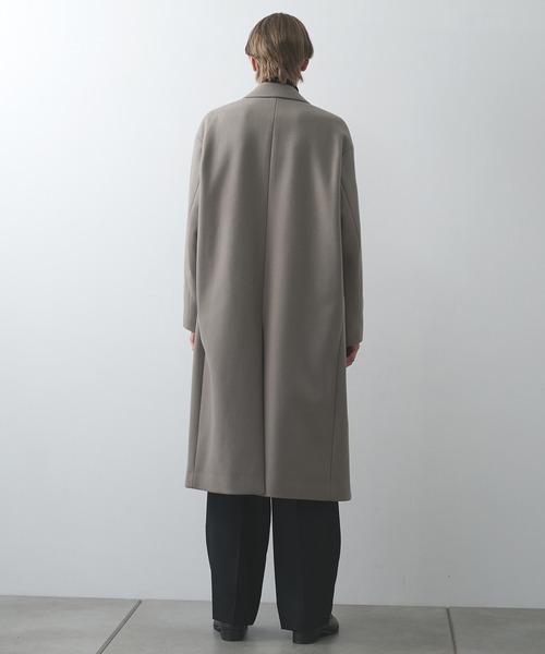 STUDIOUS】Super140 Wool Melton Over Chester Coat/S140ウール
