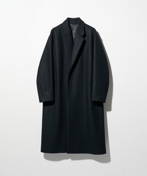 セール】【STUDIOUS】Super140 Wool Melton Over Chester Coat/S140