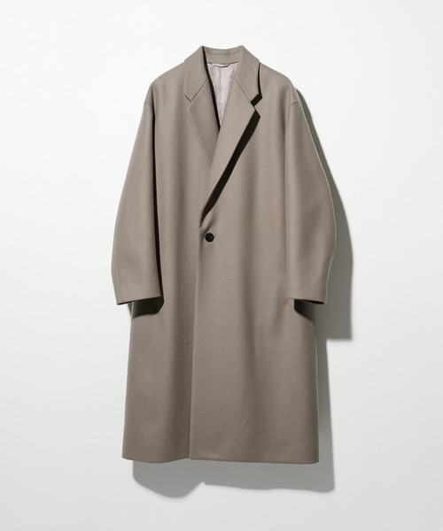 STUDIOUS】Super140 Wool Melton Over Chester Coat/S140ウール