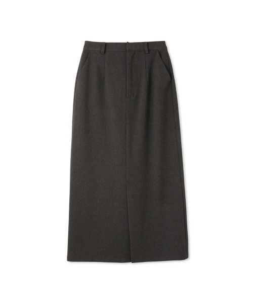 ketty（ケティ）の「ウールライクストレッチIラインスカート≪手洗い可能≫（スカート・レディース・ダークネイビー/ダークグレー・M）」の3枚目の写真