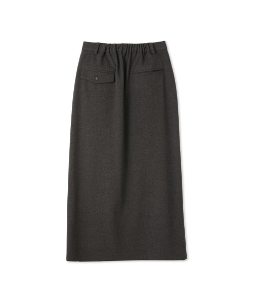 ketty（ケティ）の「ウールライクストレッチIラインスカート≪手洗い可能≫（スカート・レディース・ダークネイビー/ダークグレー・M）」の4枚目の写真