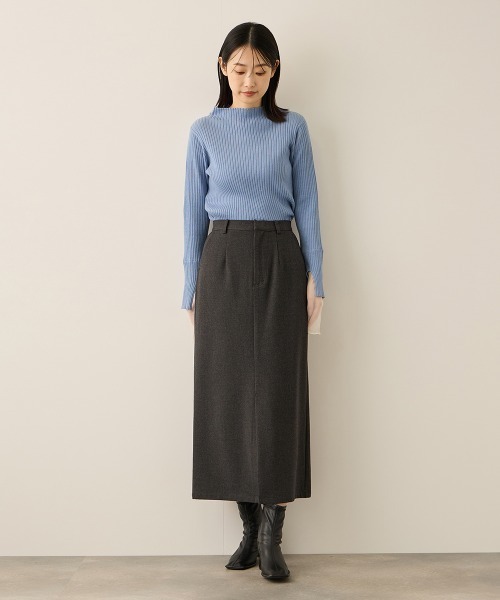 ketty（ケティ）の「ウールライクストレッチIラインスカート≪手洗い可能≫（スカート・レディース・ダークネイビー/ダークグレー・M）」の15枚目の写真