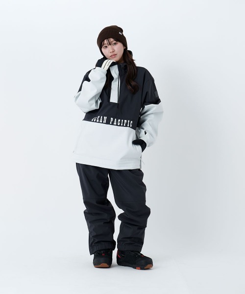 Ocean Pacific（オーシャンパシフィック）の「【OP:オーピー】ユニセックスボンディングスノージャケット　プルオーバータイプ　スキー　スノボー（その他アウター・メンズ・ブラック/チョコ/ワイン/ベージュ・SMALL/MEDIUM/LARGE/X-LARGE）」の6枚目の写真