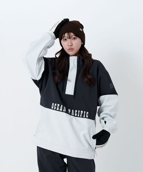 Ocean Pacific（オーシャンパシフィック）の「【OP:オーピー】ユニセックスボンディングスノージャケット　プルオーバータイプ　スキー　スノボー（その他アウター・メンズ・ブラック/チョコ/ワイン/ベージュ・SMALL/MEDIUM/LARGE/X-LARGE）」の11枚目の写真