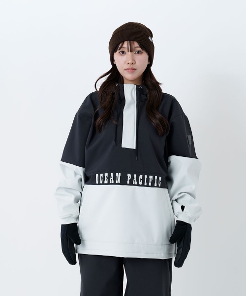 Ocean Pacific（オーシャンパシフィック）の「【OP:オーピー】ユニセックスボンディングスノージャケット　プルオーバータイプ　スキー　スノボー（その他アウター・メンズ・ブラック/チョコ/ワイン/ベージュ・SMALL/MEDIUM/LARGE/X-LARGE）」の13枚目の写真