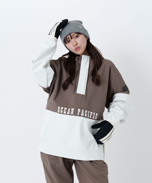 Ocean Pacific（オーシャンパシフィック）の「【OP:オーピー】ユニセックスボンディングスノージャケット　プルオーバータイプ　スキー　スノボー（その他アウター・メンズ・ブラック/チョコ/ワイン/ベージュ・SMALL/MEDIUM/LARGE/X-LARGE）」の21枚目の写真