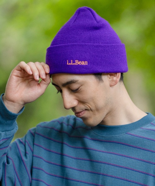 L.L.Bean（エルエルビーン）の「アクリル・ニット・ウォッチ・キャップ（ニットキャップ/ビーニー・メンズ・ブラック/グレー/グリーン/パープル・LARGE）」の16枚目の写真