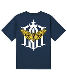 KTN0042 ブルーバタフライ 半袖Tシャツ - ネイビー