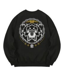 KMB0039 ロットワイラー 裏起毛 スウェット - ブラック