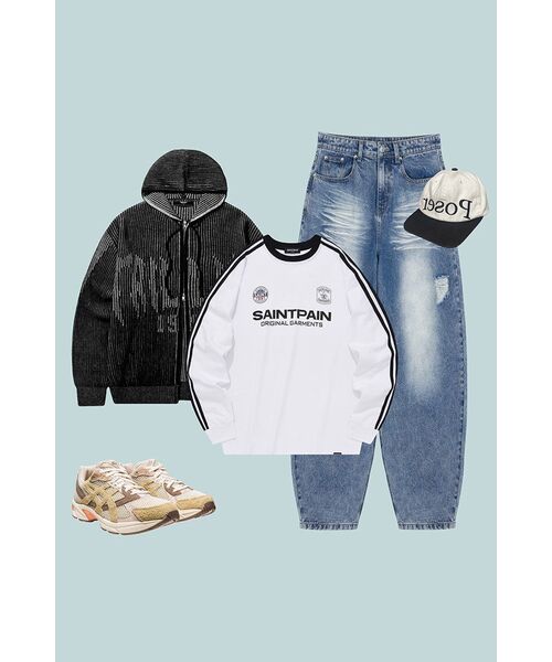 SAINTPAIN(セイントペイン)の「SPセイントクラブ ロングスリーブ-ホワイト(Tシャツ/カットソー・レディース・その他・LARGE/MEDIUM/SMALL/X-LARGE)」の22枚目の写真