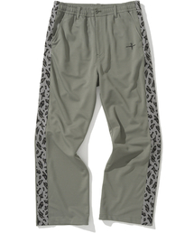 Leopard Side Line Track Pants - Khaki