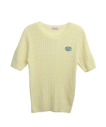 Half sleeve cable knit - Mint