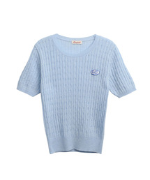 Half sleeve cable knit - Mint
