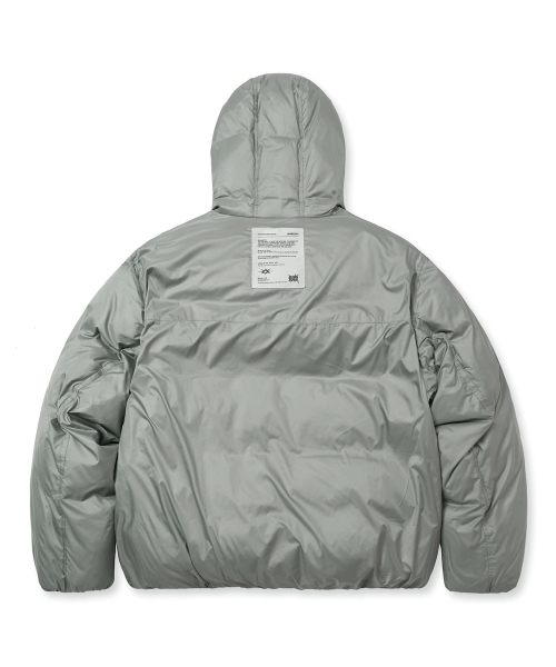 BROWNBREATH（ブラウンブレス）の「TAG LIGHT PADDING HOOD JACKET - LIGHT GREY（ダウンジャケット/コート・レディース・その他・SMALL/MEDIUM/LARGE/X-LARGE）」の2枚目の写真