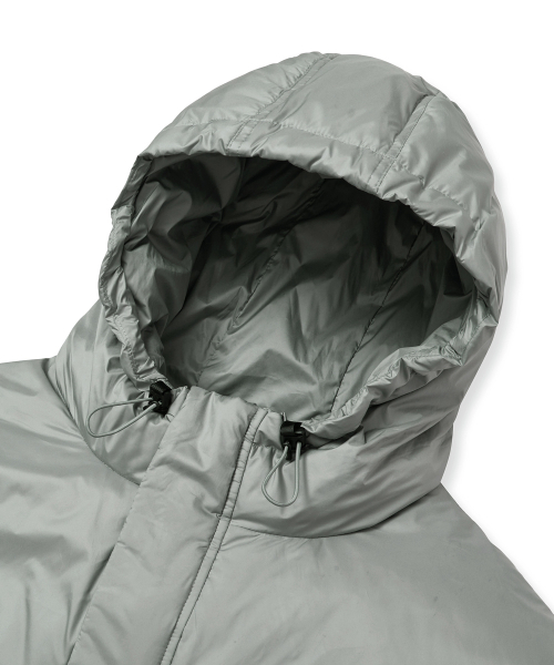 BROWNBREATH（ブラウンブレス）の「TAG LIGHT PADDING HOOD JACKET - LIGHT GREY（ダウンジャケット/コート・レディース・その他・SMALL/MEDIUM/LARGE/X-LARGE）」の3枚目の写真