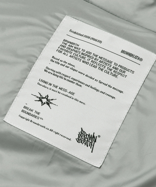 BROWNBREATH（ブラウンブレス）の「TAG LIGHT PADDING HOOD JACKET - LIGHT GREY（ダウンジャケット/コート・レディース・その他・SMALL/MEDIUM/LARGE/X-LARGE）」の9枚目の写真