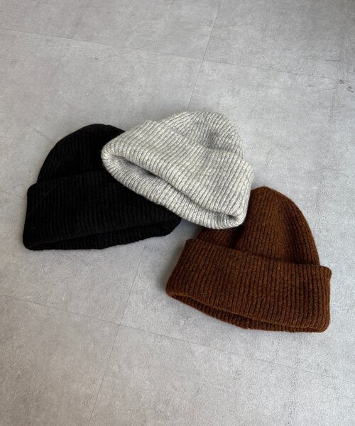 DouDou（ドゥドゥ）の「メランジリブニットワッチ（ハット・レディース・グレー/ブラック/ブラウン・FREE）」の10枚目の写真