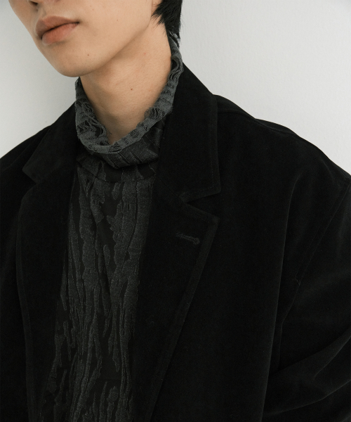 ENDOOR(エンドア)の「Suede crop jacket (black)(その他アウター・メンズ・その他・1/2)」の4枚目の写真
