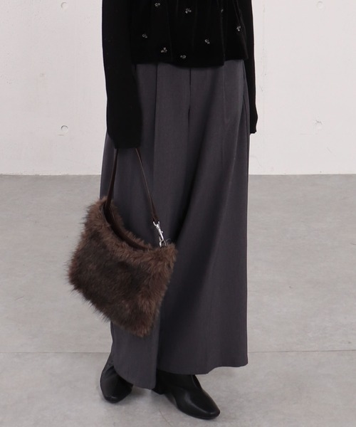 archives（アルシーヴ）の「ファーワンショルダーバッグ（ショルダーバッグ・レディース・モカ/アイボリー・FREE）」の9枚目の写真