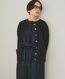 PUAL CE CIN | ツイードライクニットカーディガン(カーディガン/ボレロ)