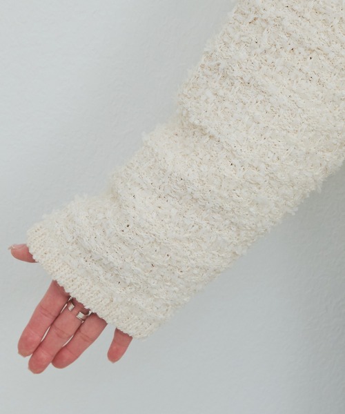 PUAL CE CIN（ピュアルセシン）の「ツイードライクニットカーディガン（カーディガン/ボレロ・レディース・ネイビー/アイボリー/ブラック系その他・FREE）」の22枚目の写真